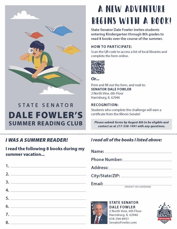 Summer reading form